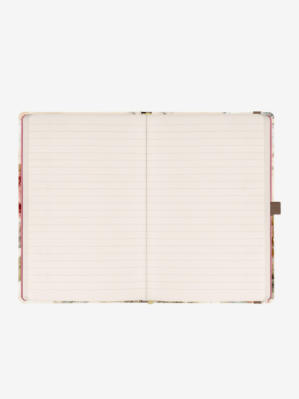 NOTIQUE NOTIQUE Notes Pudrové květy, linkovaný, 13 x 21 cm