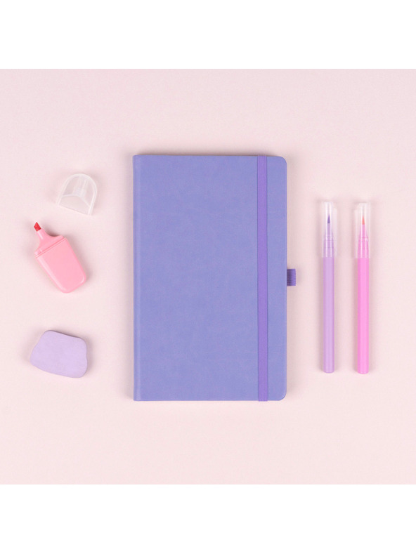 NOTIQUE NOTIQUE Notes Lila, tečkovaný, 13 x 21 cm