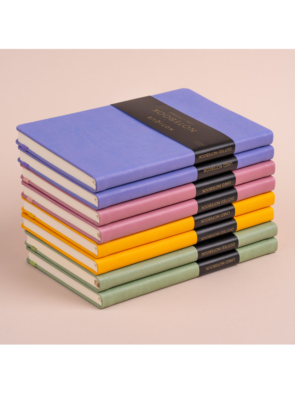 NOTIQUE NOTIQUE Notes Lila, tečkovaný, 13 x 21 cm