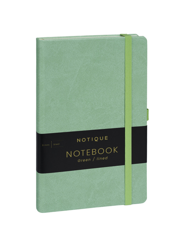NOTIQUE NOTIQUE Notes Zelený, linkovaný, 13 x 21 cm