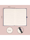 NOTIQUE NOTIQUE Notes Balacron, tmavě modrý, linkovaný, 15 x 21 cm