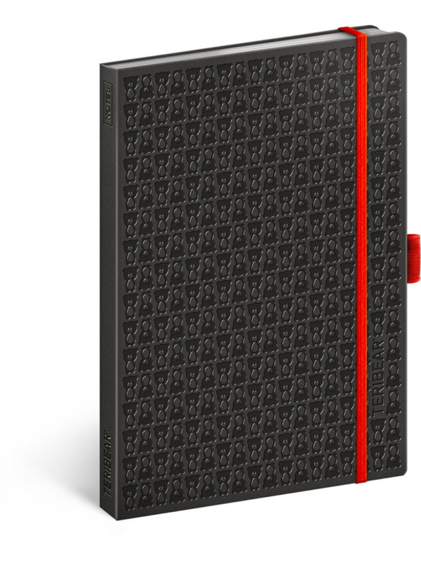 NOTIQUE NOTIQUE Notes Teribear, černý, linkovaný, 15 x 21 cm, A5 BAAGL