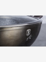 Berlingerhaus Wok pánev s poklicí s mramorovým povrchem 30 cm Shiny Black Edition BERLINGERHAUS