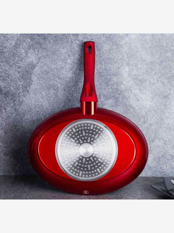 Berlingerhaus Pánev na ryby s nepřilnavým povrchem 35 cm Burgundy Edition BERLINGERHAUS