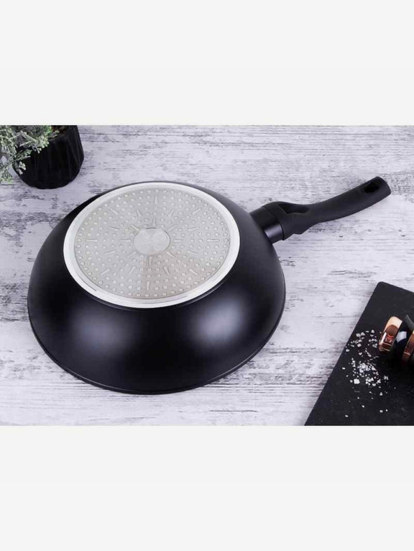 Berlingerhaus Wok pánev s mramorovým povrchem BERLINGERHAUS Black Rose Collection (28 cm)