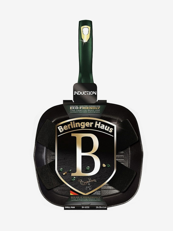 Berlingerhaus Pánev grilovací s titanovým povrchem 28 cm Emerald Collection BERLINGERHAUS