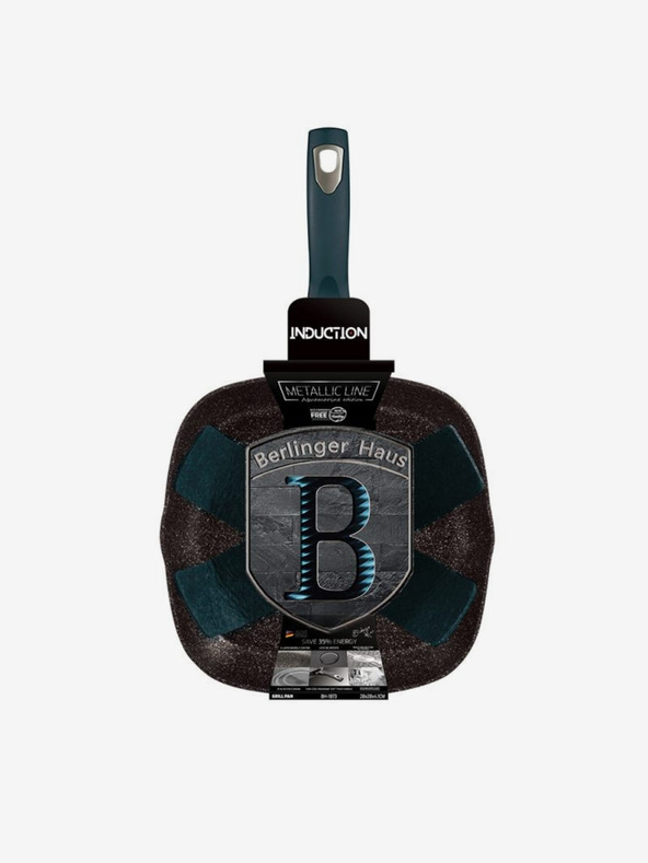 Berlingerhaus Grilovací pánev s mramorovým povrchem 28 cm BERLINGERHAUS Metallic Line Aquamarine Edition