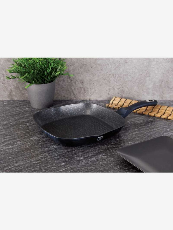 Berlingerhaus Grilovací pánev s mramorovým povrchem 28 cm BERLINGERHAUS Metallic Line Aquamarine Edition