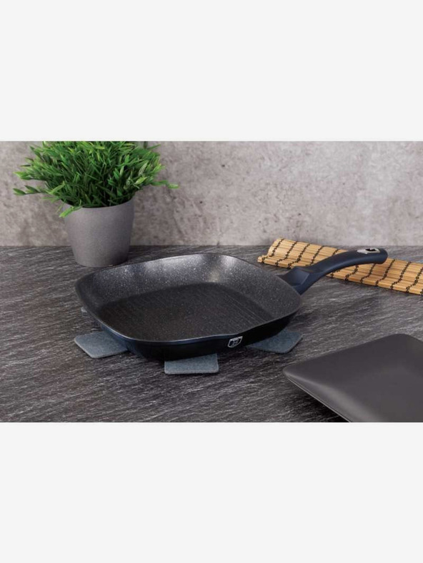 Berlingerhaus Grilovací pánev s mramorovým povrchem 28 cm BERLINGERHAUS Metallic Line Aquamarine Edition