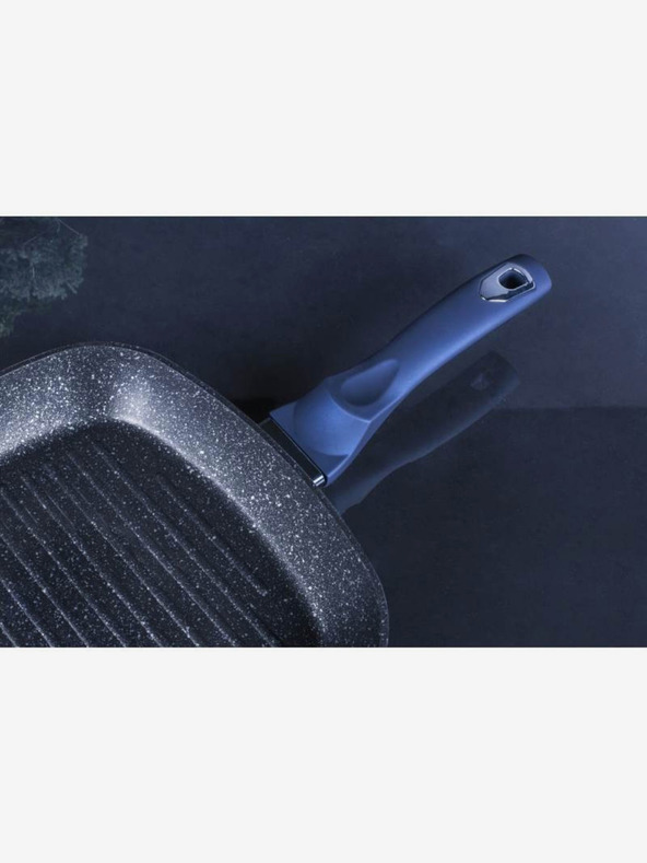 Berlingerhaus Grilovací pánev s mramorovým povrchem 28 cm BERLINGERHAUS Metallic Line Aquamarine Edition