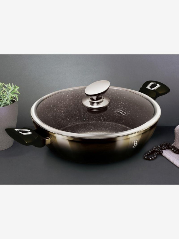 Berlingerhaus Pánev hluboká s poklicí 28 cm Shiny Black Collection BERLINGERHAUS