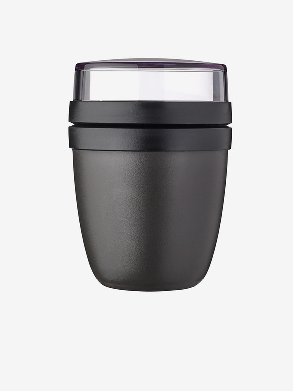 Mepal Černý jídelní box Mepal Ellipse Mini (300 + 120 ml)