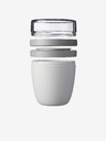 Mepal Černý jídelní box Mepal Ellipse Mini (300 + 120 ml)