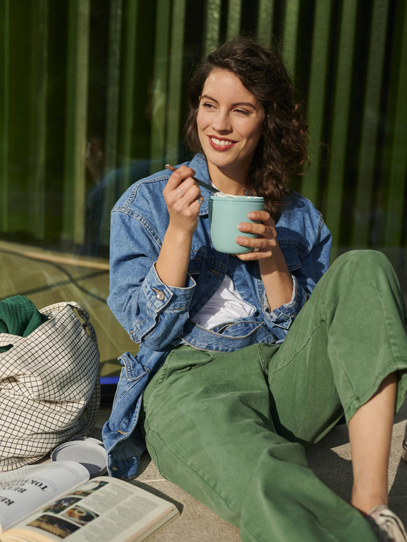 Mepal Černý jídelní box Mepal Ellipse 500 ml