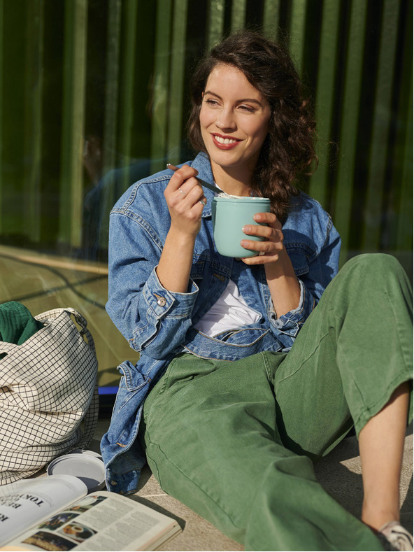 Mepal Světle modrý jídelní box Mepal Ellipse (500 ml)