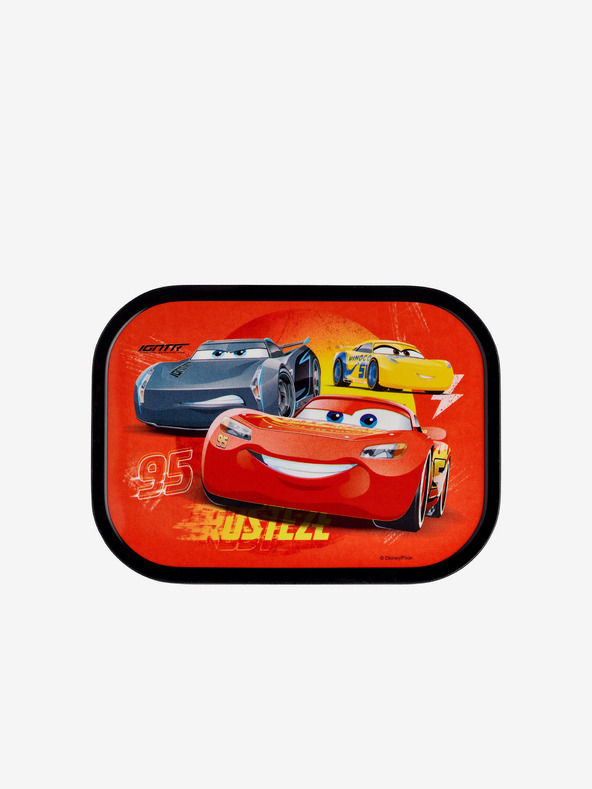 Mepal Červený vzorovaný svačinový box pro děti Mepal Campus Cars