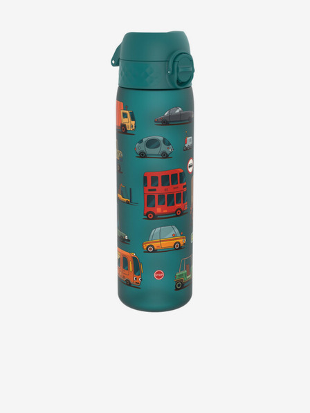 ION8 Petrolejová vzorovaná lahev Ion8 Leak Proof Auta (500 ml)