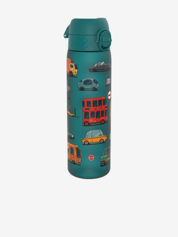 ION8 Petrolejová vzorovaná lahev Ion8 Leak Proof Auta (500 ml)