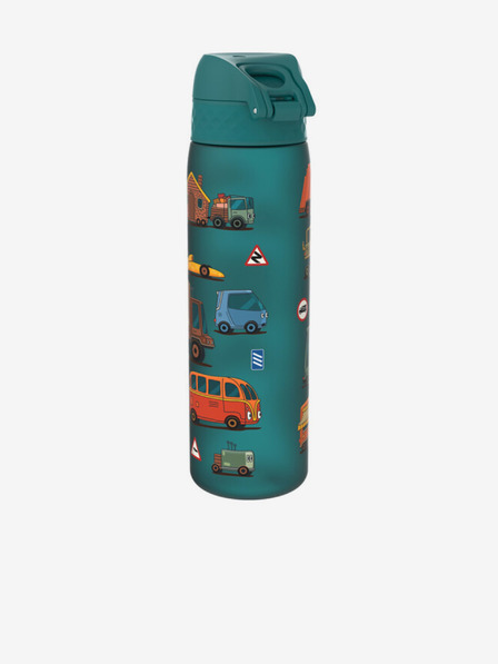 ION8 Petrolejová vzorovaná lahev Ion8 Leak Proof Auta (500 ml)
