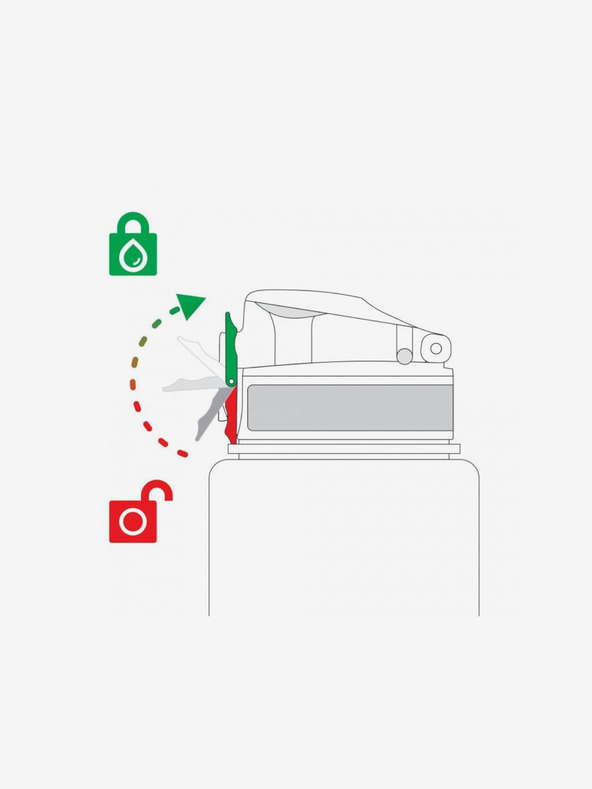 ION8 Světle zelená vzorovaná nerezová lahev Ion8 Leak Proof Dinosaurs (400 ml)
