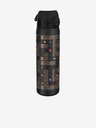ION8 Černá vzorovaná nerezová lahev Ion8 Leak Proof Gamer (600 ml)