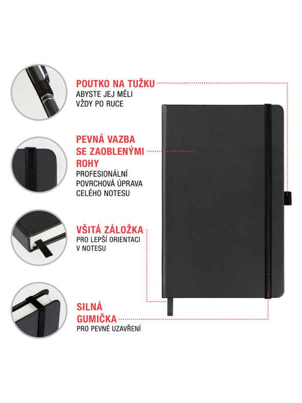 NOTIQUE NOTIQUE Notes Přátelé, linkovaný, 13 x 21 cm BAAGL