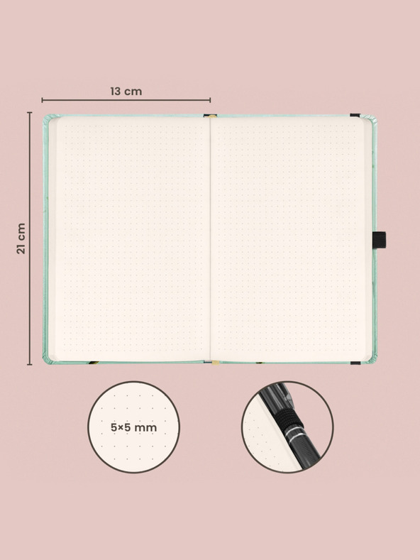 NOTIQUE NOTIQUE Notes Ptáci Kateřiny Winterové, tečkovaný, 13 x 21 cm