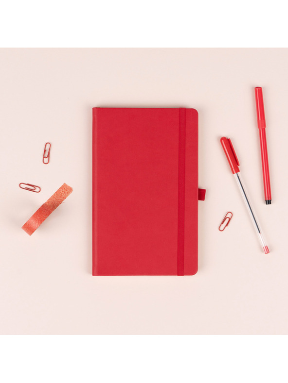 NOTIQUE NOTIQUE Notes Červený, linkovaný, 13 x 21 cm