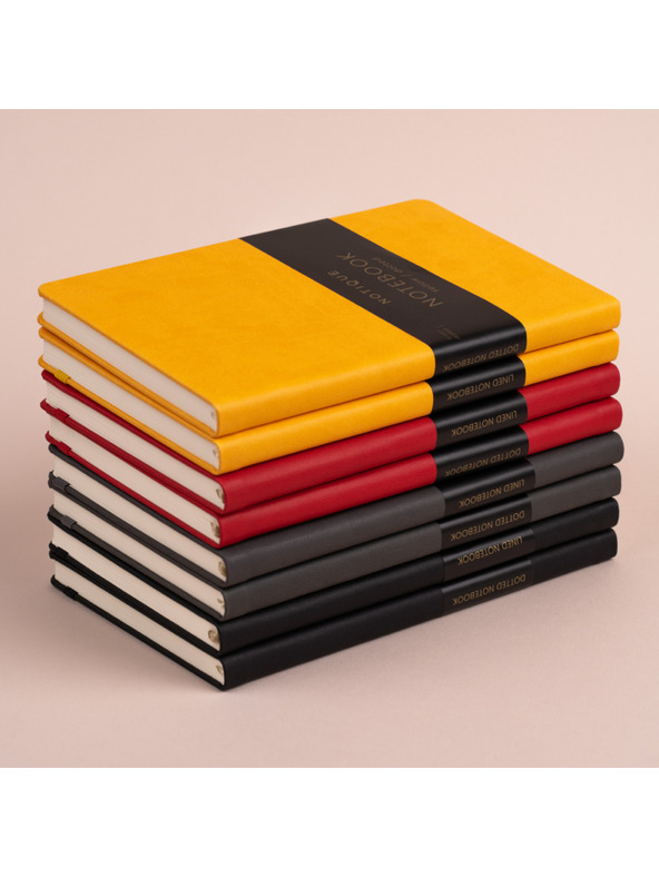 NOTIQUE NOTIQUE Notes Červený, linkovaný, 13 x 21 cm