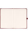 NOTIQUE NOTIQUE Notes Balacron, bordó, tečkovaný, 15 x 21 cm