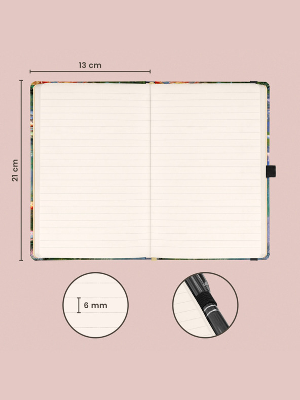 NOTIQUE NOTIQUE Notes Claude Monet, linkovaný, 13 x 21 cm