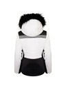 Dare 2B Černo-bílá dámská lyžařská bunda s kapucí a umělým kožíškem Dare 2B Dynamite