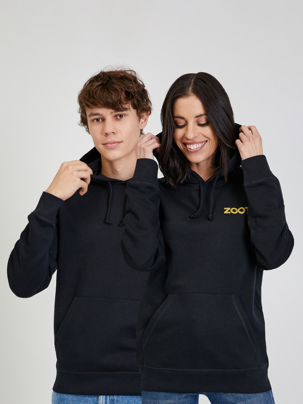 ZOOT.collab Černá unisex mikina s kapucí ZOOT