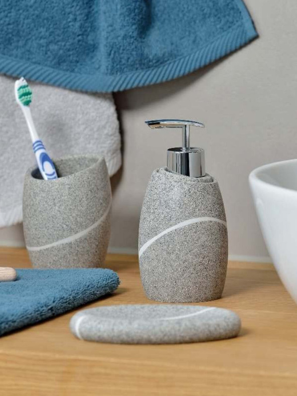 Kela Dávkovač mýdla TALUS poly, dekor kámen šedý KELA