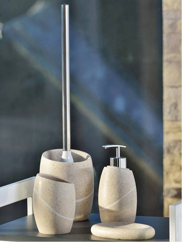 Kela Dávkovač mýdla TALUS poly, dekor kámen béžový KELA