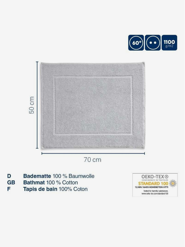 Kela Koupelnová předložka Ladessa 70x50 cm bavlna terra KELA