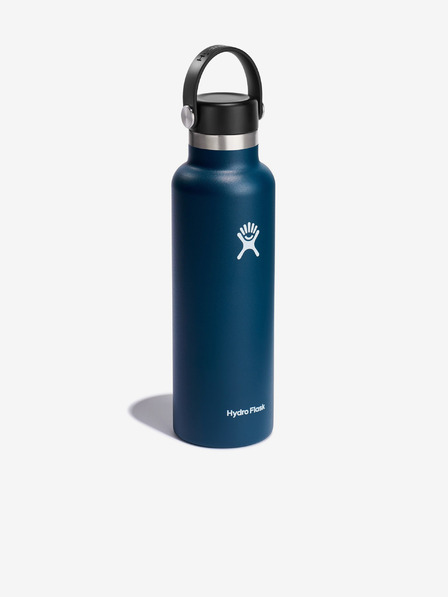 Hydro Flask Tmavě modrá nerezová termolahev Hydro Flask Standard Mouth Flex Cap (621 ml)