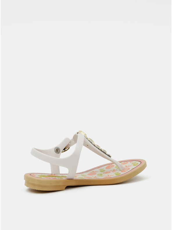 Grendha Bílé holčičí sandály Grendha