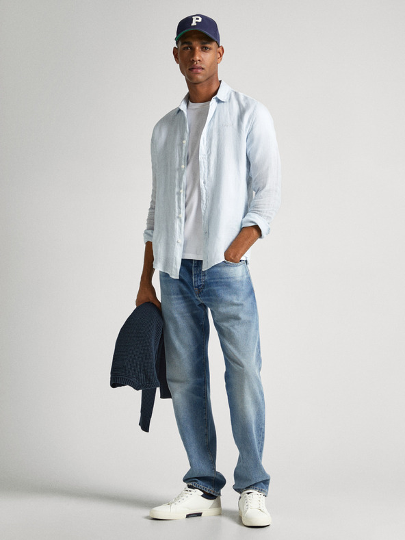 Pepe Jeans Světle modrá pánská košile Pepe Jeans