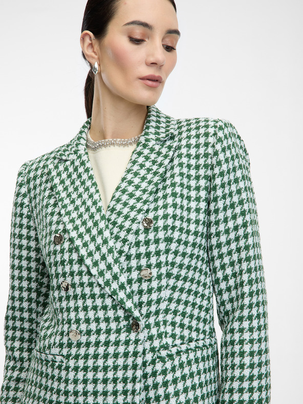 Orsay Zelené dámské vzorované sako ORSAY