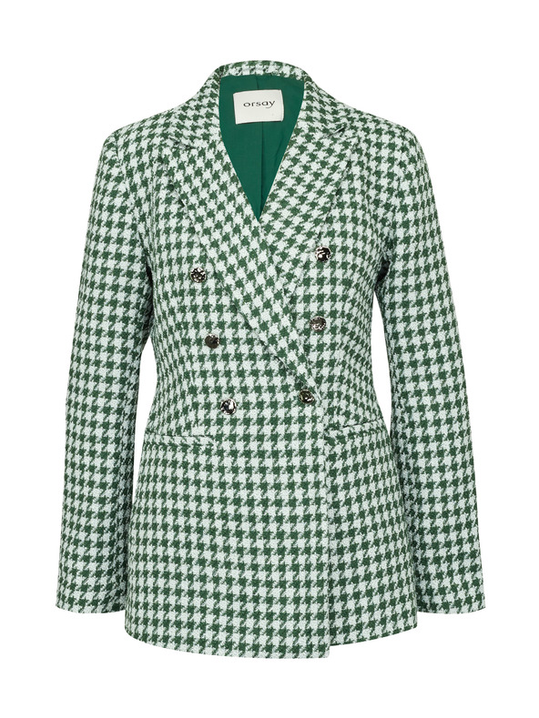 Orsay Zelené dámské vzorované sako ORSAY