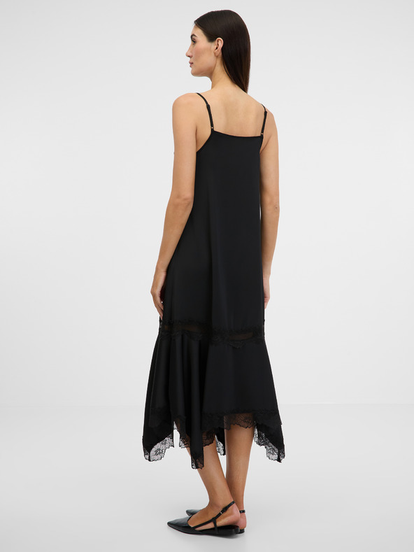 Orsay Černé dámské midi šaty ORSAY