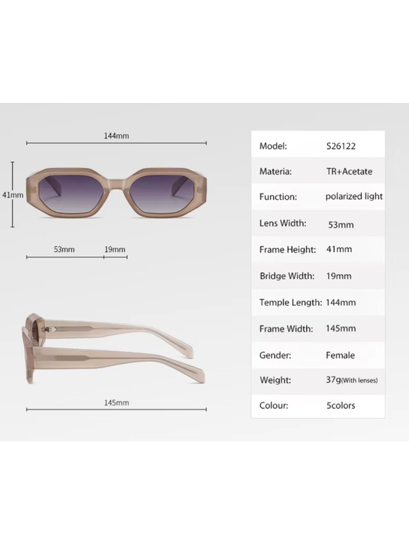 VEYREY Veyrey hig-end sluneční polarizační brýle oválné Sunodagh