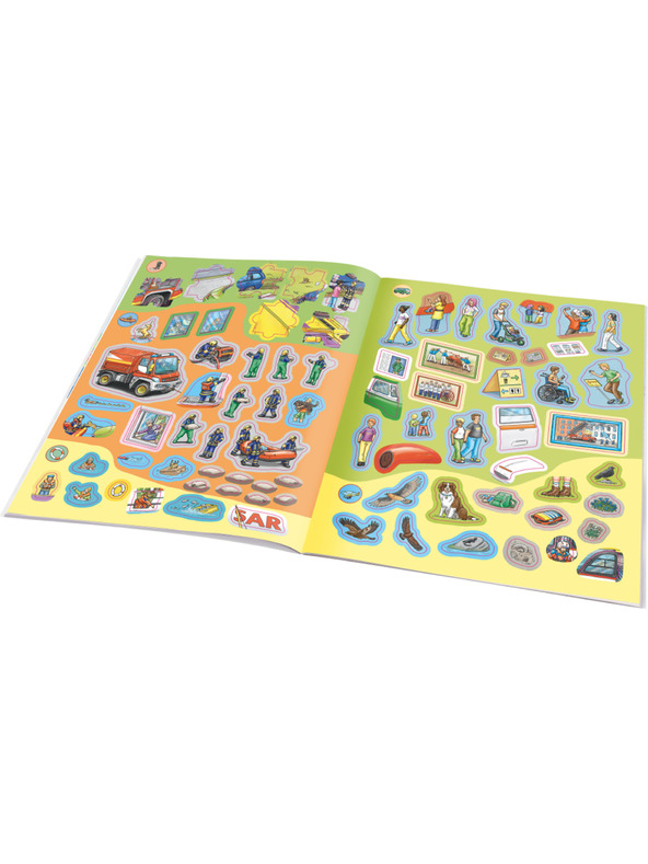 BAAGL  Můj první samolepkový sešit – ZÁSAHOVÁ VOZIDLA