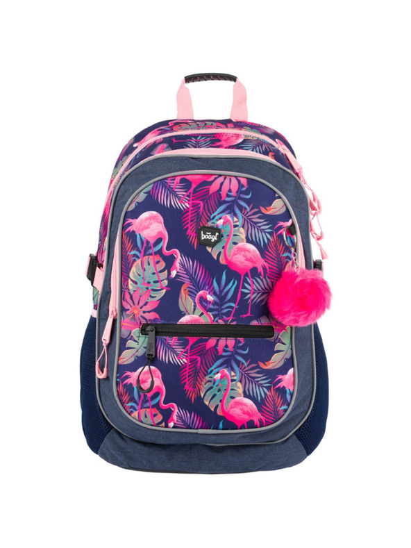 BAAGL  Modrý školní batoh core flamingo Baagl