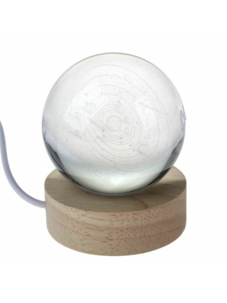 Casa de Engel Svitici skleněná koule na dřevěném podstavci, USB, 0/60