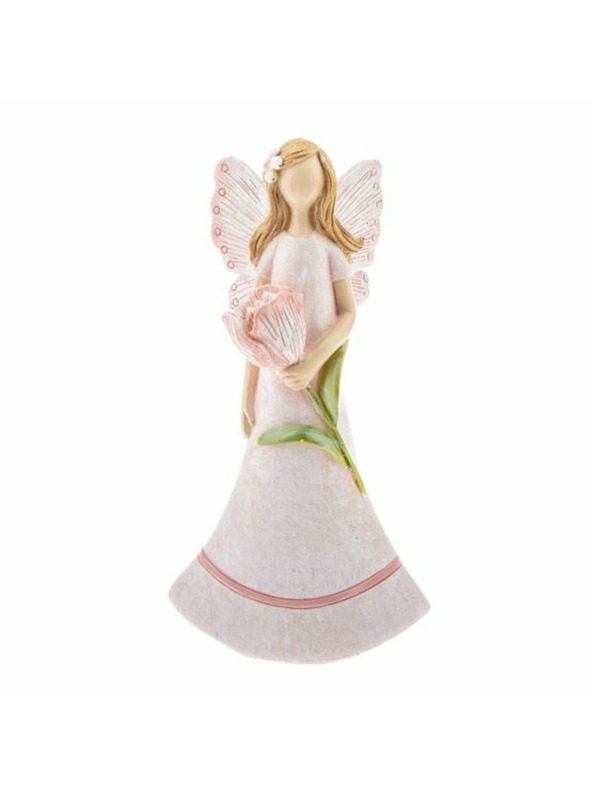 Casa de Engel Polyresinová víla s květinou, 12/144