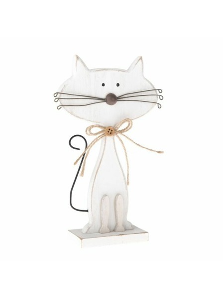 Casa de Engel Dřevěná kočka - bílá, 6/108