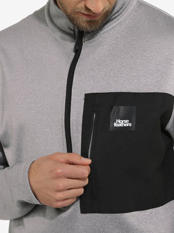 Horsefeathers Funkční mikina Miner Horsefeathers - šedá