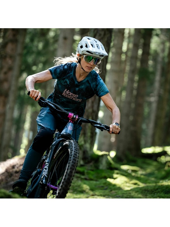 Horsefeathers Dámský bike dres Deco petrolejový HORSEFEATHERS